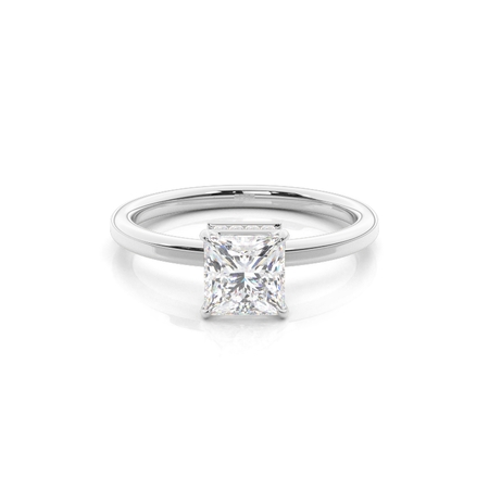 Princess Solitaire Diamond Rings 