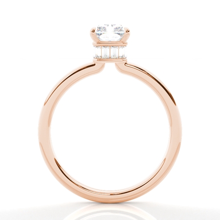 Mehrlagiger Verlobungsring mit verstecktem Halo und Diamantakzenten