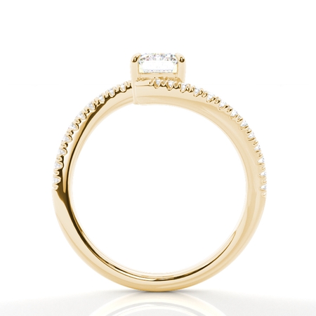 Emerald Side Stone Diamond Rings