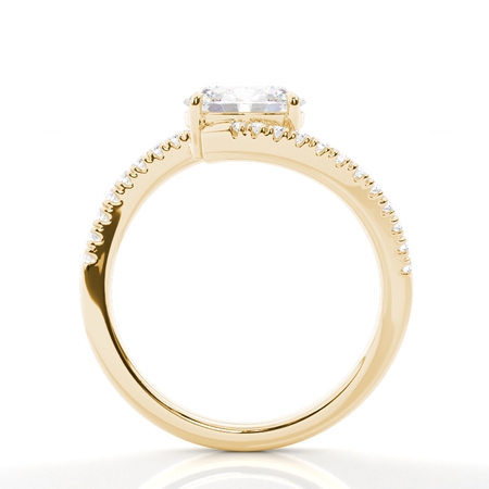 Yellow Gold Side Stone Diamond Rings