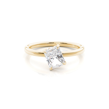 Radiant Side Stone Diamond Rings