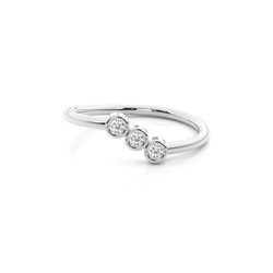 Bezel Set Round Diamond Everyday Ring