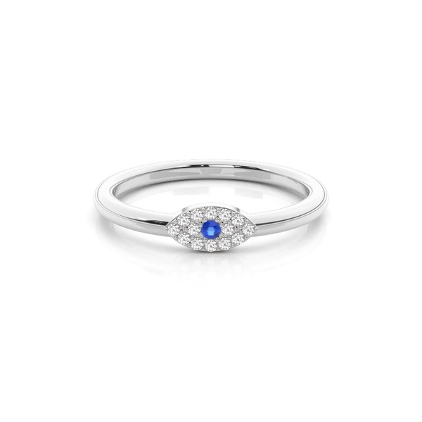 Zarter Evil-Eye-Ring für den Alltag