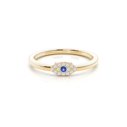 Zarter Evil-Eye-Ring für den Alltag