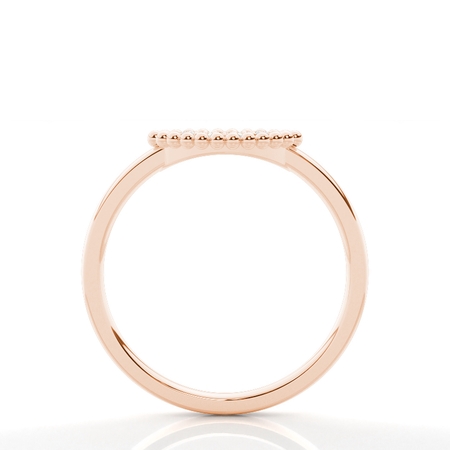 Perlenbesetzter Pavé-Ring mit runden Diamanten – Für den Alltag