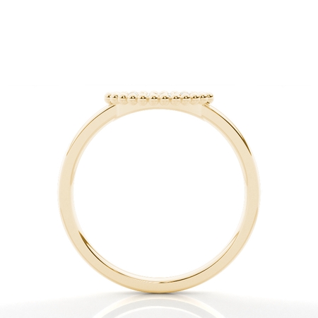 Perlenbesetzter Pavé-Ring mit runden Diamanten – Für den Alltag