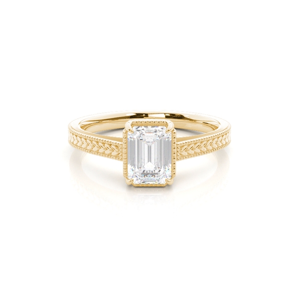 Vintage Verlobungsring mit Solitär-Diamant