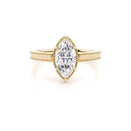 Vintage Verlobungsring mit Solitär-Diamant