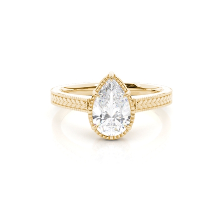 Vintage Verlobungsring mit Solitär-Diamant