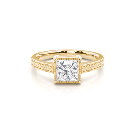 Vintage Verlobungsring mit Solitär-Diamant