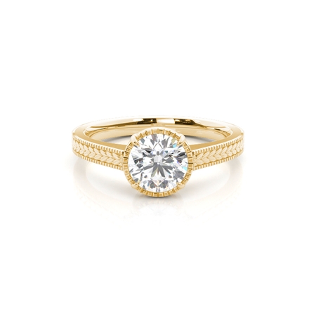 Brilliant Gelbgold Frauen Verlobungsringe
