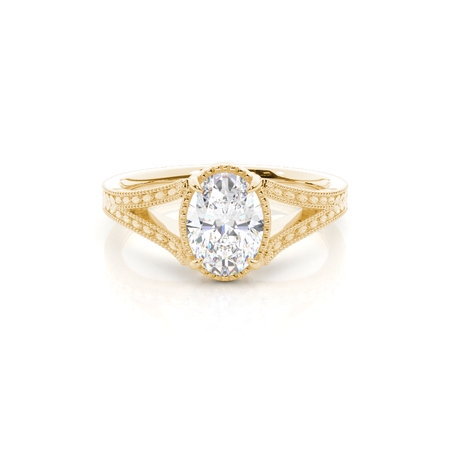 Brilliant Gelbgold Frauen Verlobungsringe