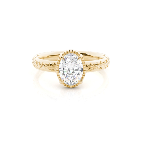 Vintage Verlobungsring mit Solitär-Diamant
