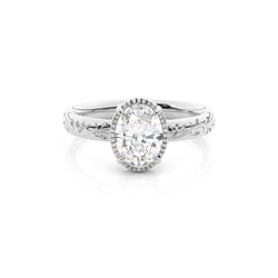 Vintage Solitaire Diamond Engagement Ring