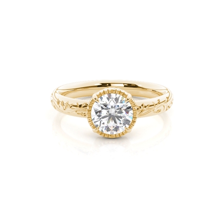 Brilliant Gelbgold Frauen Verlobungsringe