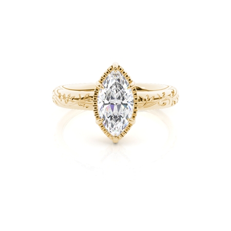 Vintage Verlobungsring mit Solitär-Diamant