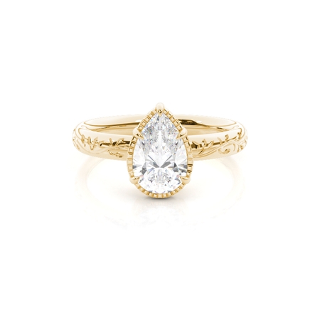 Vintage Verlobungsring mit Solitär-Diamant