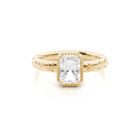 Vintage Verlobungsring mit Solitär-Diamant