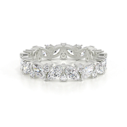 Marquise & Round Diamond Full Eternity Ring