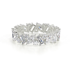 Full Eternity Multishape Diamond Ring