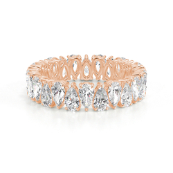 Pear Shape Diamond Full Eternity Wedding Band