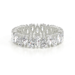 Pear Shape Diamond Full Eternity Wedding Band