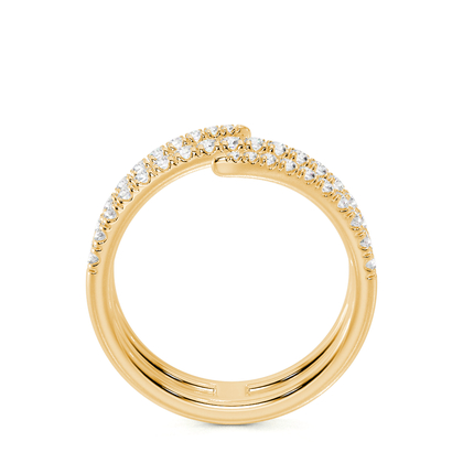 Spiral Diamant Wickelring Set