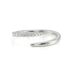 Diamant-Set Offener Wickelring