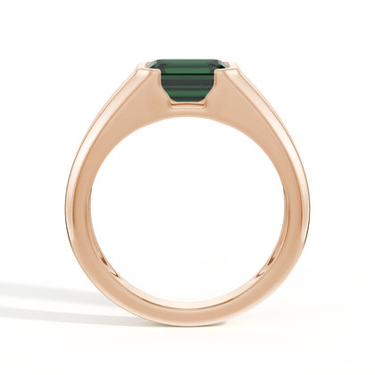 Emerald-Cut Emerald Men'S Ring