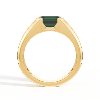 Emerald-Cut Emerald Men'S Ring
