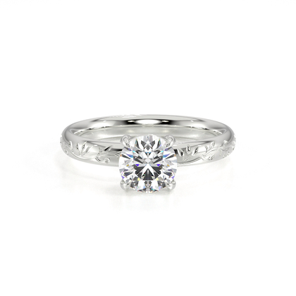 Vintage-Solitär-Diamant-Verlobungsring