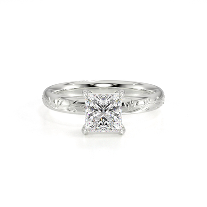 Vintage-Solitär-Diamant-Verlobungsring