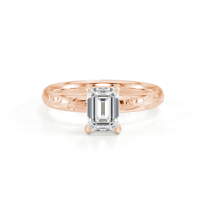 Vintage-Solitär-Diamant-Verlobungsring