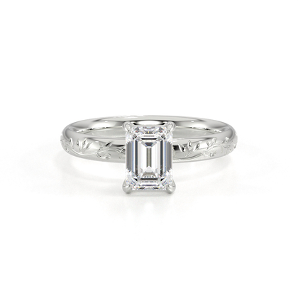Vintage-Solitär-Diamant-Verlobungsring