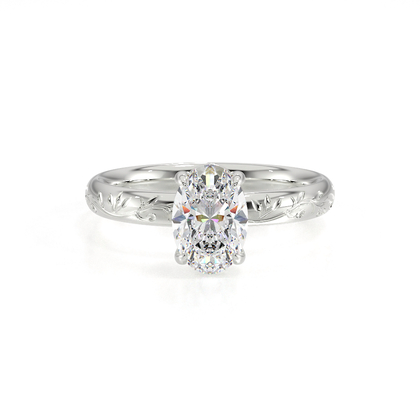 Vintage-Solitär-Diamant-Verlobungsring