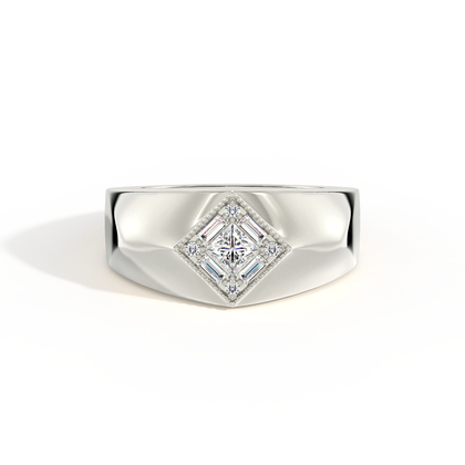 Geometric Multi-Shape Men’S Diamond Ring