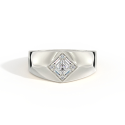 Geometric Multi-Shape Men’S Diamond Ring