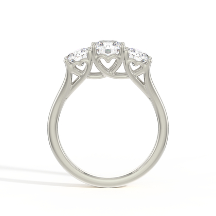 Verstecktes Herz Trilogie-Diamant-Verlobungsring