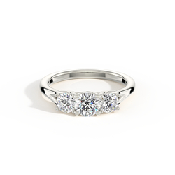 Hidden Heart Trilogy Diamond Engagement Ring