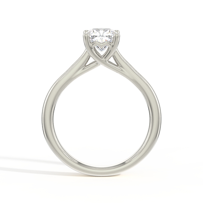 Hidden Heart Solitaire Diamond Engagement Ring
