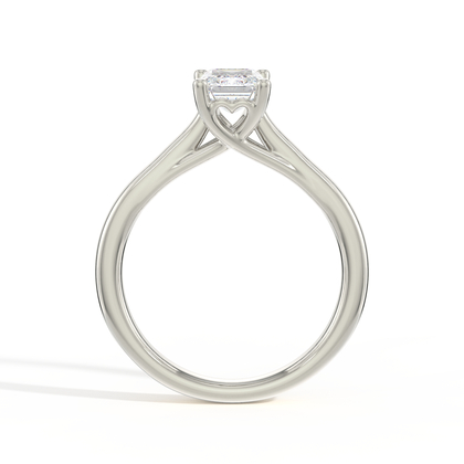 Hidden Heart Solitaire Diamond Engagement Ring