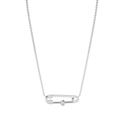 Sicherheitsnadel Look Mode Anhänger und Ohrring Set