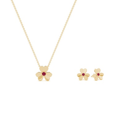 Yellow Gold Diamond Jewellery Gifts Sets