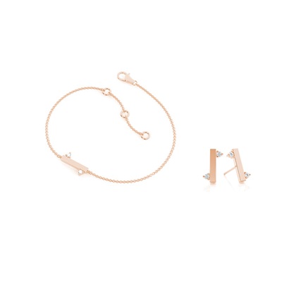Rose Gold Diamond Jewellery Gifts Sets