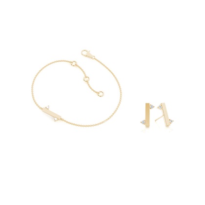 Yellow Gold Diamond Jewellery Gifts Sets
