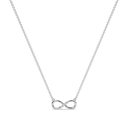 Zarte Infinity Diamant  Halskette und Armband Set