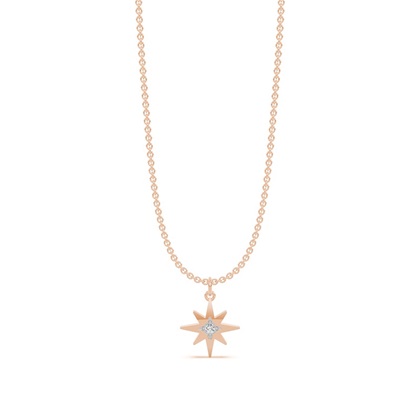 Zarte Diamant Stern Halskette und Armband Set