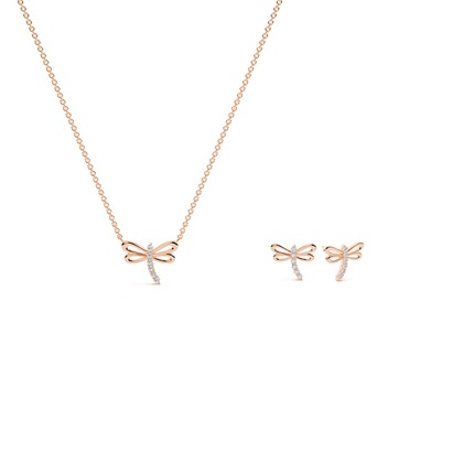 Rose Gold Diamond Jewellery Gifts Sets