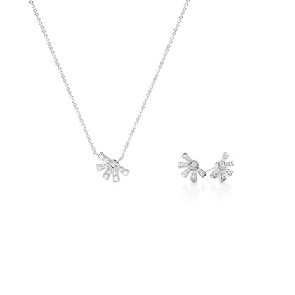 Everyday Diamond Necklace and Earring Set