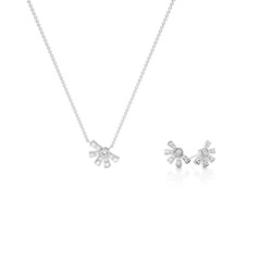 Everyday Diamond Necklace and Earring Set